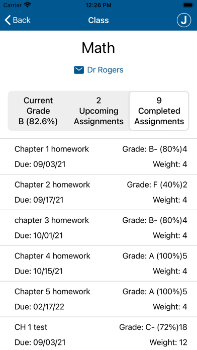 Gradelink Student/Parent App