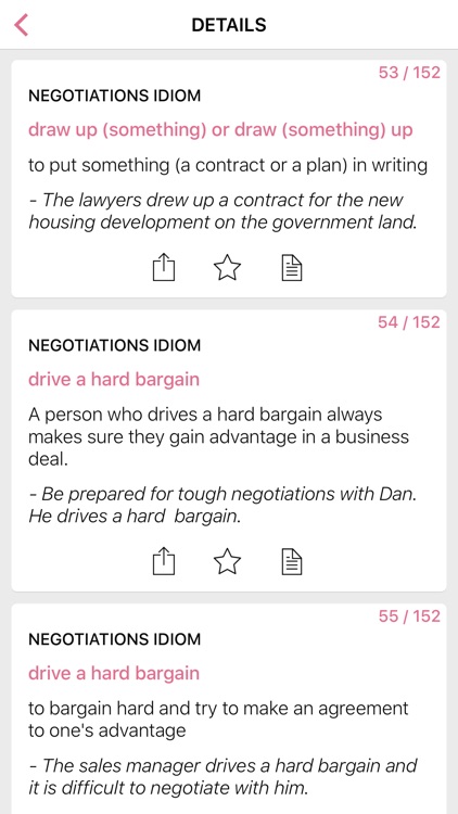 Legal - Negotiation idioms