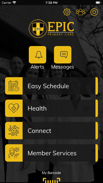 EPIC Health Application screenshot 2