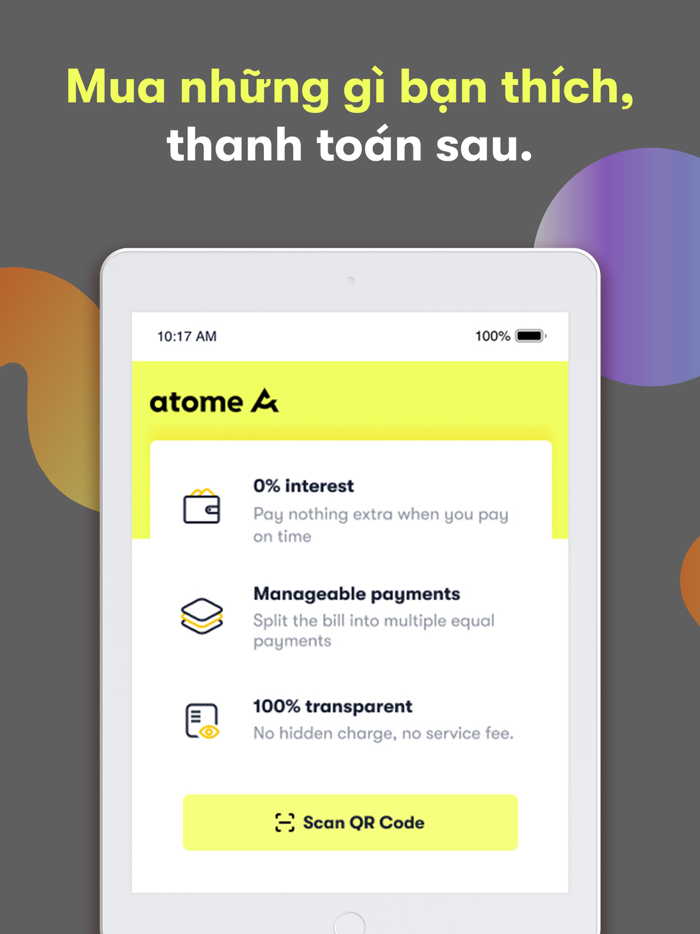 atome VN - Buy now. Pay later