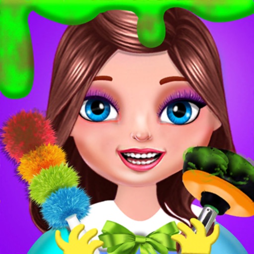 Sweet Baby Girl House Clean Icon