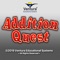 The Addition Quest app uses a grid to help students see the patterns in the addition table