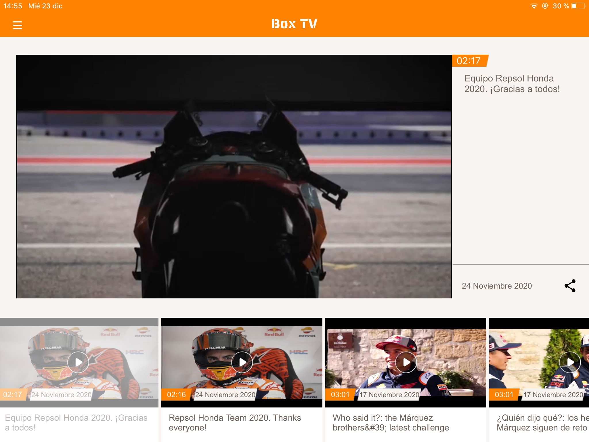 Box Repsol MotoGP screenshot 3