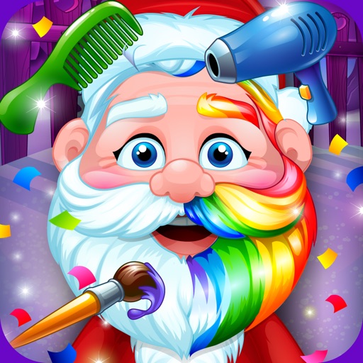Santa Hair Game For Christmas Icon
