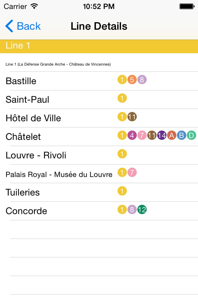Paris Metro Route Planner screenshot 2