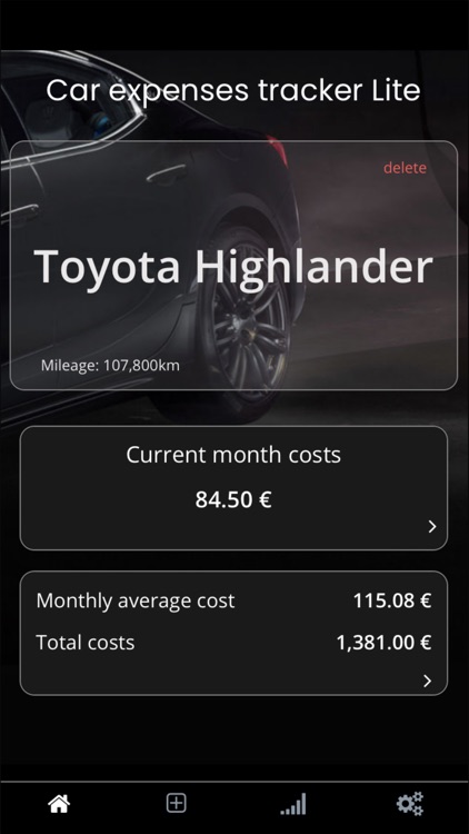 Car expenses tracker Lite