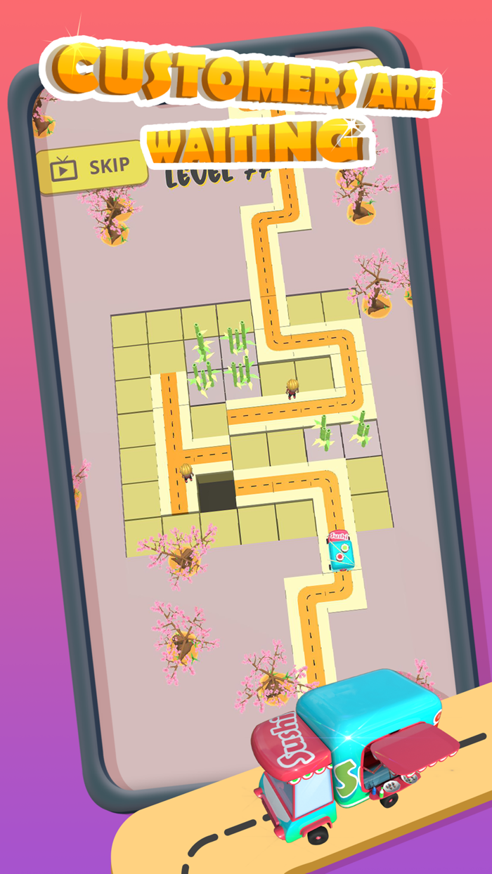 Sushi Truck-Sliding Puzzle 3D