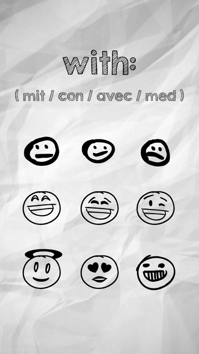 Emoji Faces Doodle Sticker Set screenshot 2