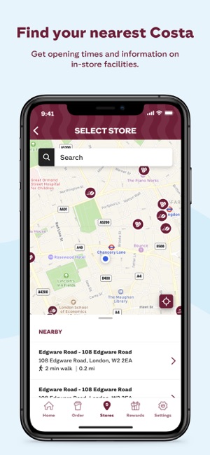 costa coffee app