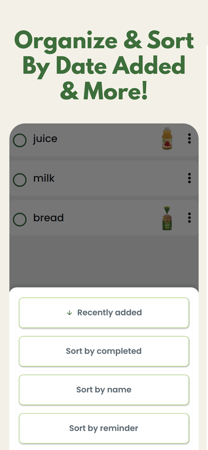 My Photo Grocery List