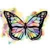 Watercolor Butterfly Stickers