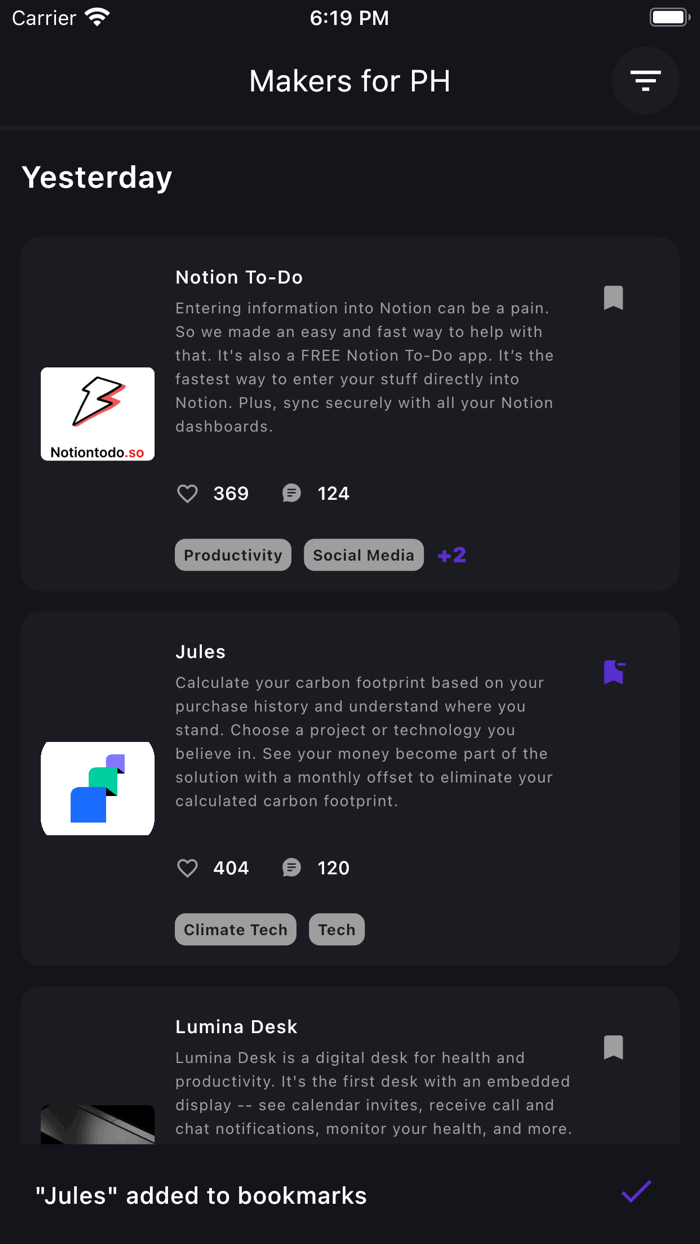 Makers for Product Hunt