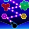 HEX BOMB - MEGABLAST is a game in between a BUBBLE SHOOTER and a BRICKS BREAKER