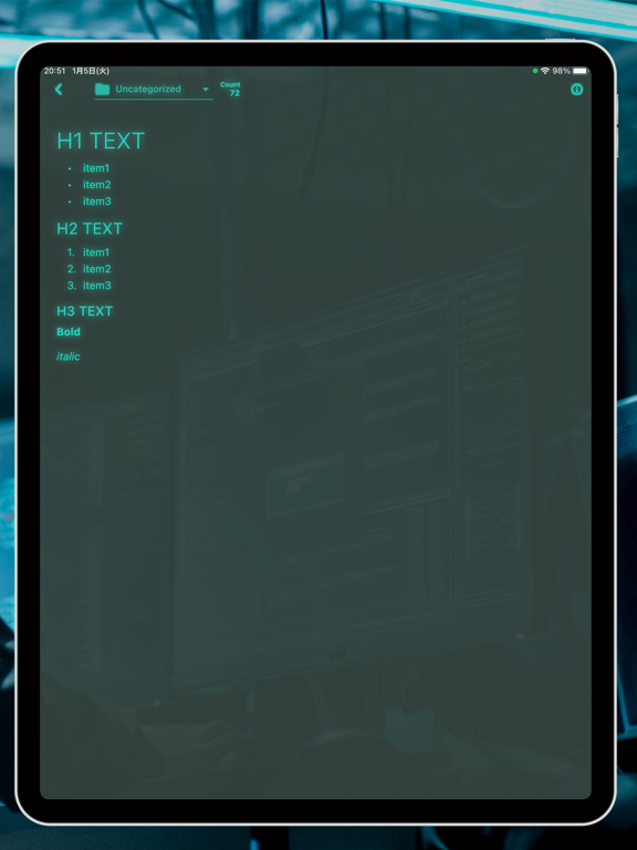 Screenshot #6 pour Hacker Note - cool design