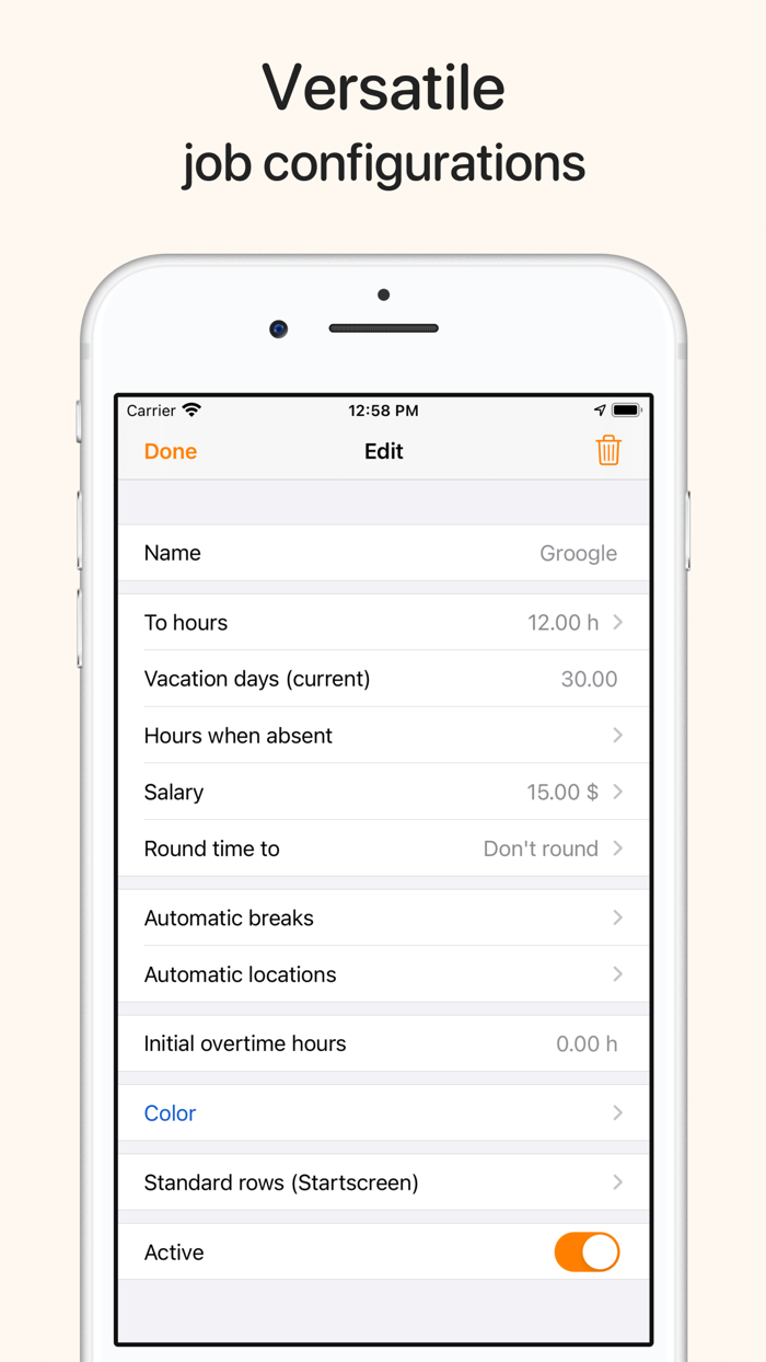 myWork - Time tracking