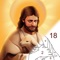 Bible Color is the best coloring app with rich miracle pictures of Christian coloring pages