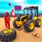 JCB Excavator Racing is a drag racing game on platform