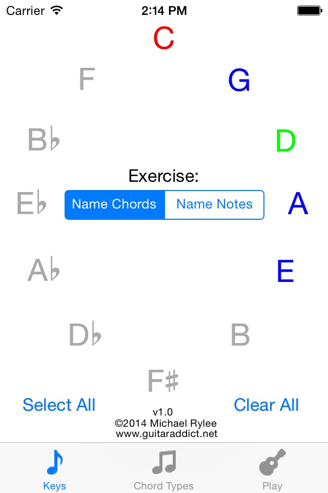 Chord Learner - Learn chords screenshot 2