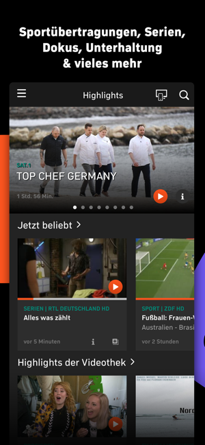 ‎Zattoo | TV Streaming App Screenshot