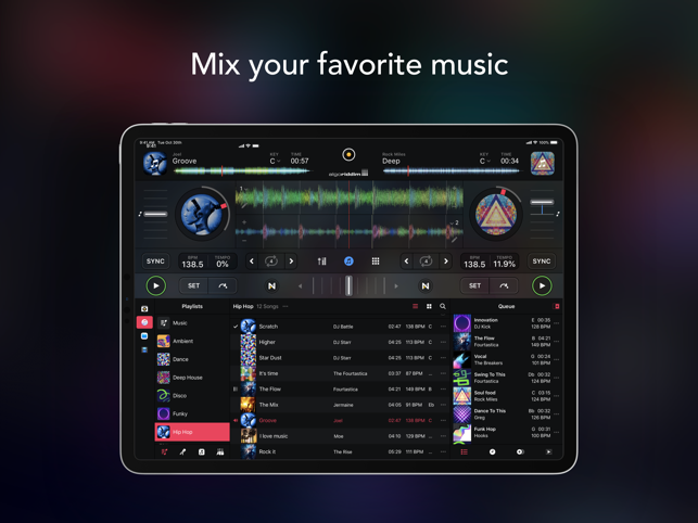 ‎djay - DJ App & AI Mixer Screenshot