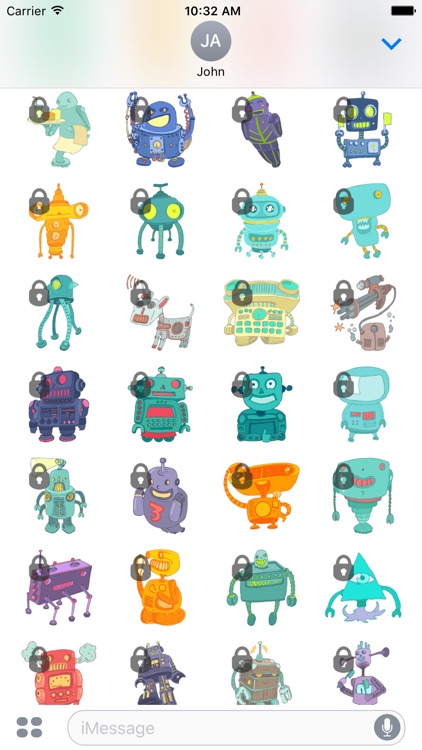 Robot Sticker Set