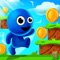 Super Blue Monster adventure is a classic old traditional adventure game