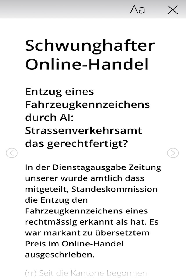 Appenzeller Volksfreund screenshot 4