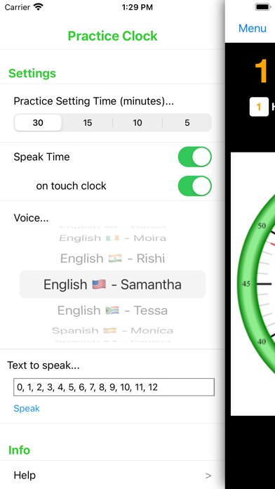 Practice Clock - Speak Time! Screenshots