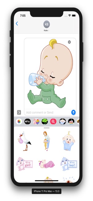 Baby Stickers & Emojis(圖4)-速報App