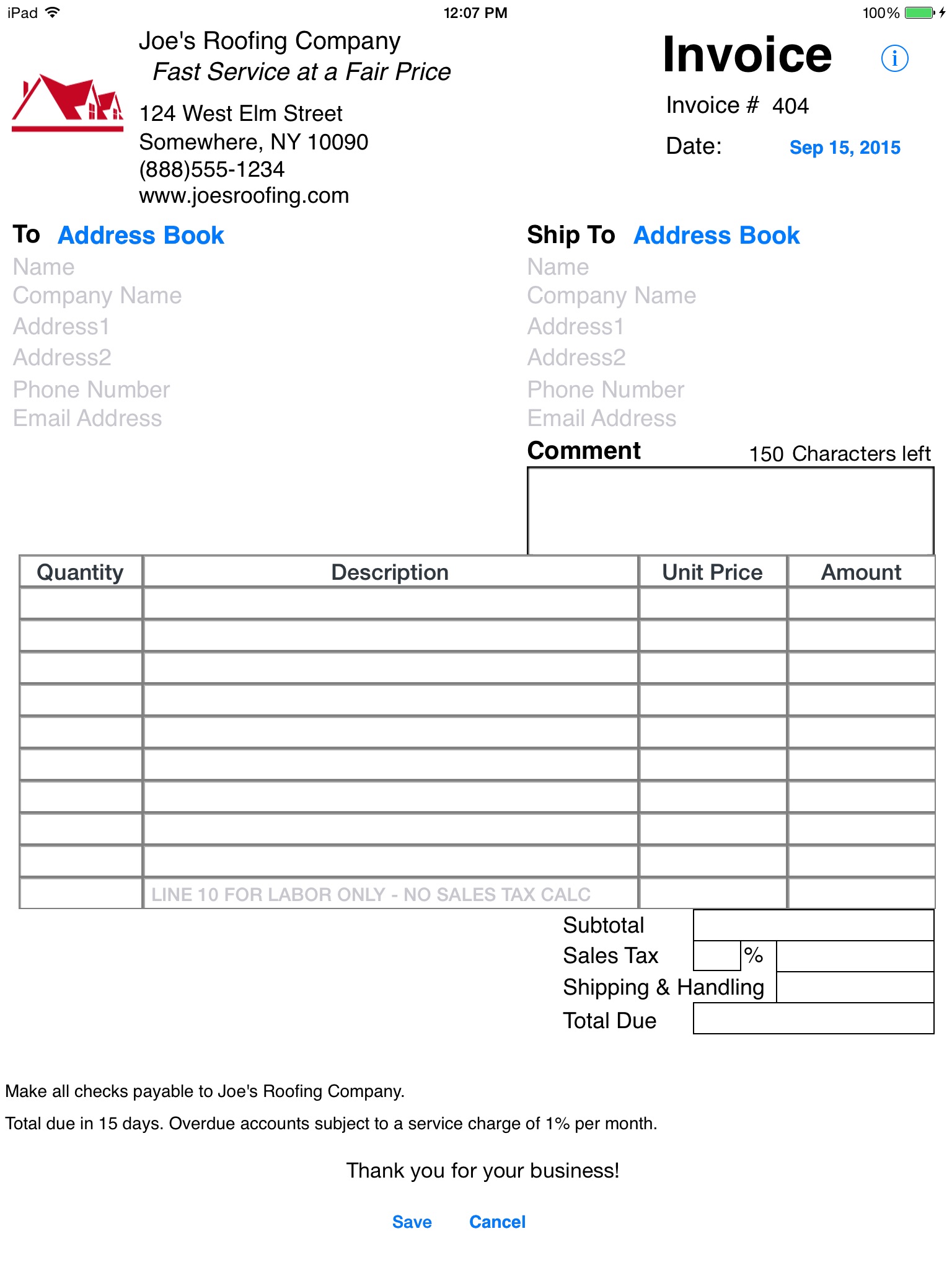 Simple Invoices - Sales screenshot 2