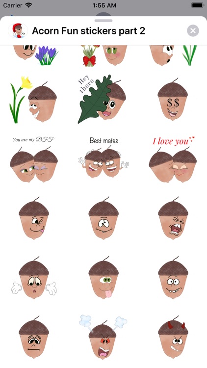 Acorn Fun stickers part 2