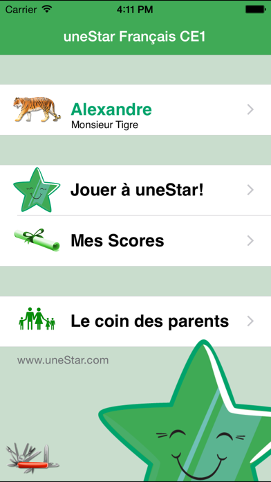 Screenshot #1 pour uneStar Francais CE1