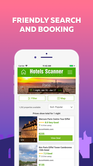 Hotels Scanner - find hotels screenshot 2