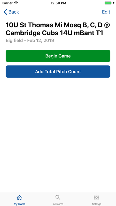 Baseball Ontario Pitch Count screenshot 4