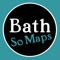 A beautiful hand-drawn map with discounts to the Roman Baths and local shops