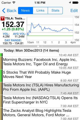 Stocks: Realtime Quotes Charts screenshot 2