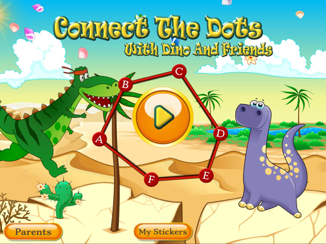 ‎Dino Dot Connect dots for kids Screenshot