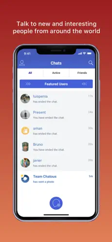Captura 3 Chatous - Chat Aleatorio iphone