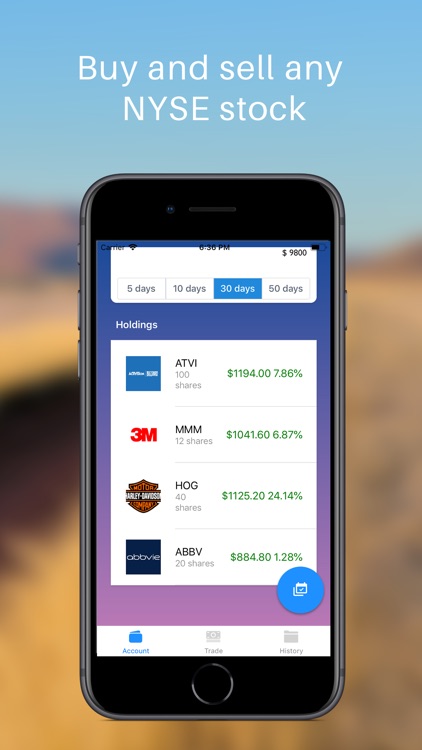 Instant Stock Market Simulator