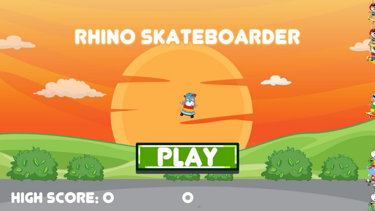 RHINO SKATEBOARDER