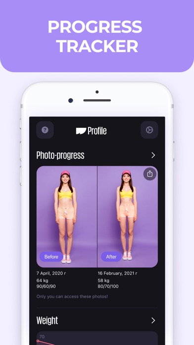 Screenshot #3 pour WELPS: Workout & Diet planner
