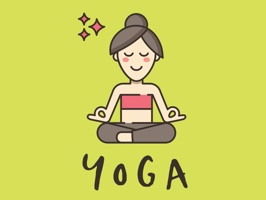 60 beautifully styled stickers on yoga and fitness