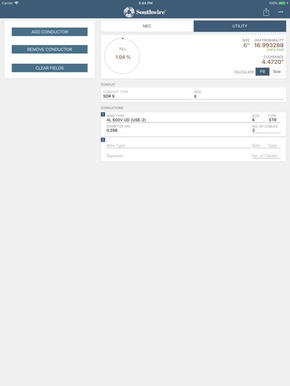 Southwire conduit fill calc app price drops