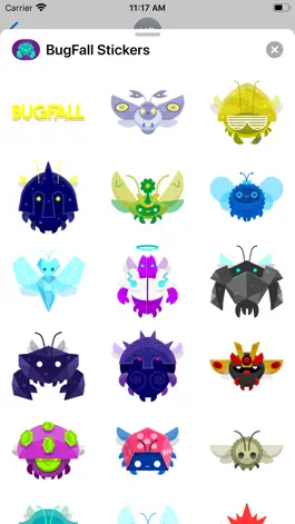 Game screenshot BugFall Stickers apk