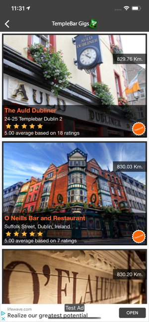 Templebar Gigs Dublin(圖3)-速報App