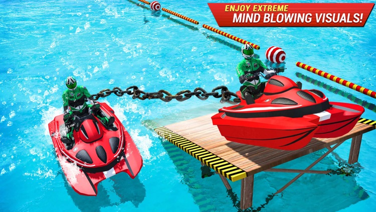 Chained Jet Ski Race Stunts