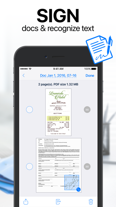 iScanner Pro - Mobile PDF Scanner to Scan Documents, Receipts, Biz Cards, Books. Screenshot 4