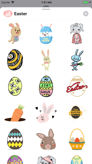 Happy Easter Egg Hunt Stickers screenshot 2
