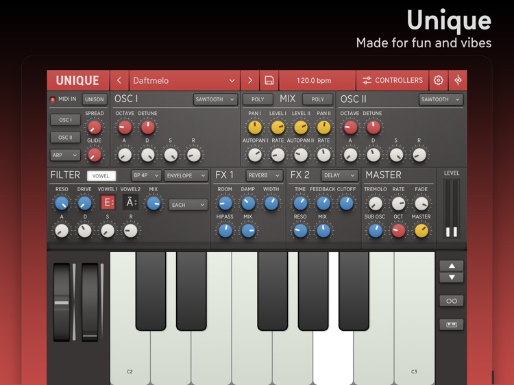 Unique for iPad - Analog Synth