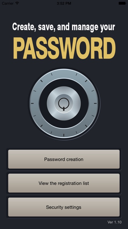 password create,save,manage